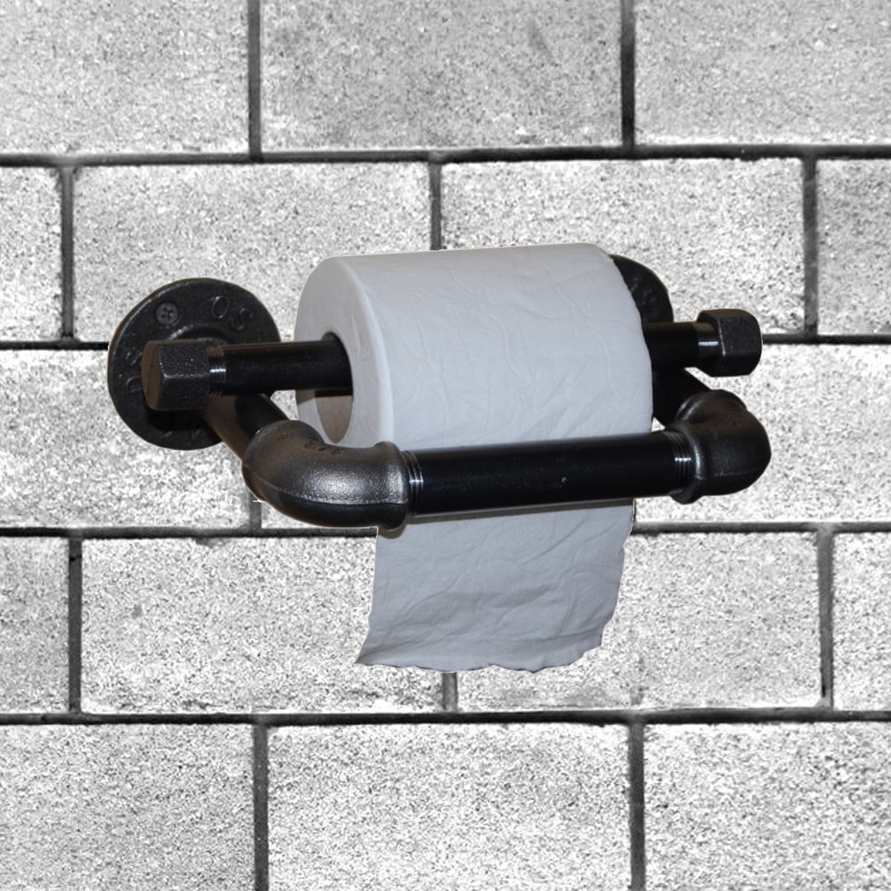 Porte Papier Toilette Noir Support Papier Toilettes Acier
